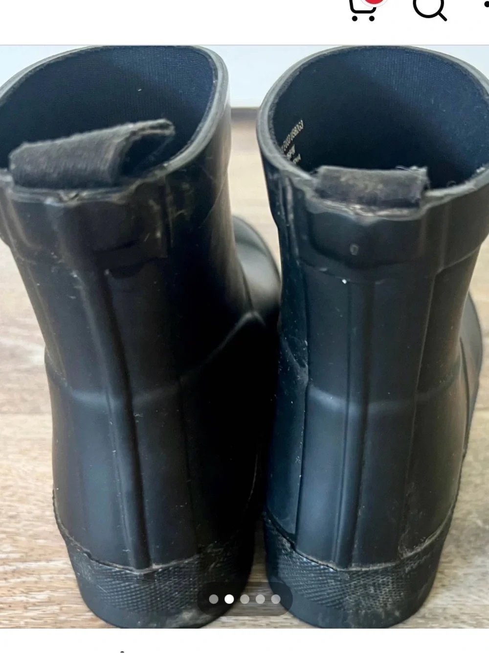 Preowned Hunter ChBlack Rain ankle Boots Euro 33 attention to size ! Excellen